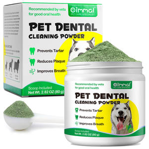 InStock Vente en gros Complément alimentaire naturel pour la santé bucco-dentaire du chien Blanchisseur de dents de chien Poudre de nettoyage dentaire pour chien - Product Image 2