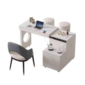 Tavolino <span class=keywords><strong>da</strong></span> Caffè Nordico di Lusso con Bollitore Integrato e Piano in Pietra Luminosa, Vendita Diretta dalla Fabbrica - Product Image 5