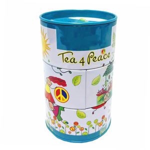 Cajas de dinero cilíndricas impresas personalizadas de fábrica, hucha de Metal, monedas, botes de estaño - Product Image 2