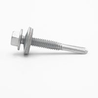 YIQUAN Flashings Factory Heavy-Duty Hexagon Head Self Drilling Screws (38mm/16mm) Unfinished Finish 16mm Washer for Metal