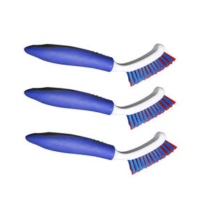 Brosse multifonctionnelle en plastique de 9 pouces pour <span class=keywords><strong>carrelage</strong></span> et joint, brosse de nettoyage de sol avec poils flexibles en PET - Product Image 1
