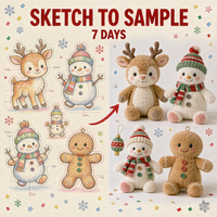 Peluche de Noël personnalisée de haute qualité OEM ODM, adorable poupée en peluche pour les fêtes, idéale pour les articles promotionnels de marque, cadeaux de Noël et boutiques de souvenirs