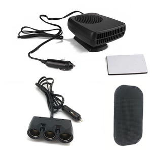 Car <b>12V</b> Heater With 3 <b>Socket</b> Adapter And Non Slip Pad Set - Product Image 1