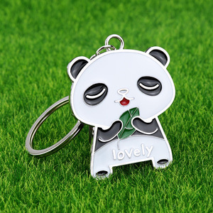 Portachiavi Creativo Personalizzato in Lega di Zinco a Forma di Panda Cartone Animato, Souvenir da Viaggio, Piccolo Ciondolo - Product Image 2