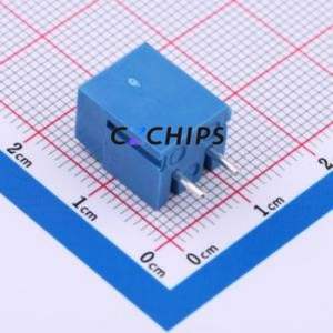 MX300-5.0-02P-BU01-Cu-Y-A Screw Terminal Block Through hole Component (THT),P=5mm Connector 1x2P 5mm Blue Through Hole - Product Image 2