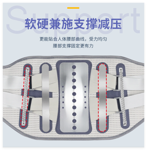 Soporte Lumbar Ajustable de Doble Tirante de la Fábrica HKJD, Férulas de Acero, Cinturón de Soporte para la Espalda para Aliviar el Dolor Lumbar - Product Image 5