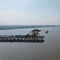 Puente de Estructura de Acero Resistente a la Intemperie, Diseño de Viga de Acero Personalizada para Uso en Carreteras Exteriores