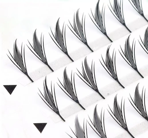 Faux cils super doux faits à la main, effet mat, pour fans d'anime, style Chunk <span class=keywords><strong>Premae</strong></span>, pour un look de cils pointus, style Comic Tower Spikes - Product Image 1