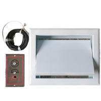 Sortie d'échappement de fumée de type plaque entièrement automatique réglable via une commande à proximité pour les conduits HVAC.