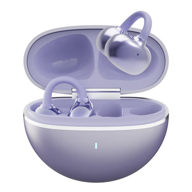 C03 Open Ear Clip on Headphones Wireless Earbuds 5.4 Sport Earphones Built-in Mic with Ear Hooks 35H Playtime Clip on Ear Buds
