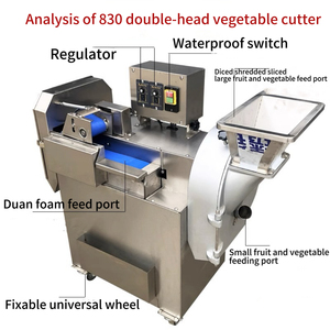 Cortador de verduras eléctrico completamente automático KR, cortador de cocina multifuncional para uso doméstico, Motor 830 para triturar en cubitos de cantina - Product Image 3