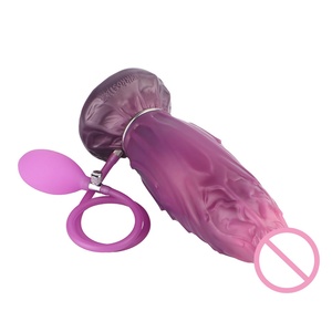 ELKKOST Expandable Inflatable <b>Dildo</b> Soft Silicone Fantasy Toy for Anal/Vaginal Play, OEM & Bulk Orders Welcome - Product Image 2