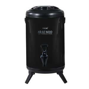 JQ.OZ NOO Dispensador de Bebidas Térmico de Acero Inoxidable Aislado de 10L, Dispensador de Bebidas Térmico Negro para Uso en Frío y Caliente - Product Image 1