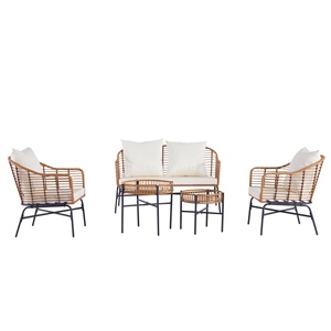 Ensemble de mobilier de jardin personnalisable en fer forgé pour mariage, chaises et cannes, pour extérieur et patio - Product Image 1