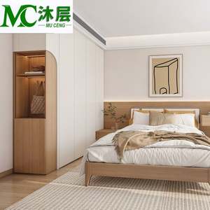 Armario Organizador de Armario Personalizado de Estilo Francés con Espejo y Estantes para Dormitorio, Sistema de Almacenamiento, Categoría de Productos de Aparadores - Product Image 4