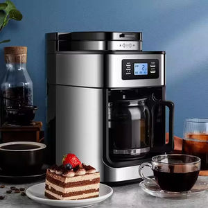 Cafetière à filtre américaine entièrement automatique, petite machine à expresso pour la maison et le bureau avec fonction de mouture intégrée du café frais - Product Image 5