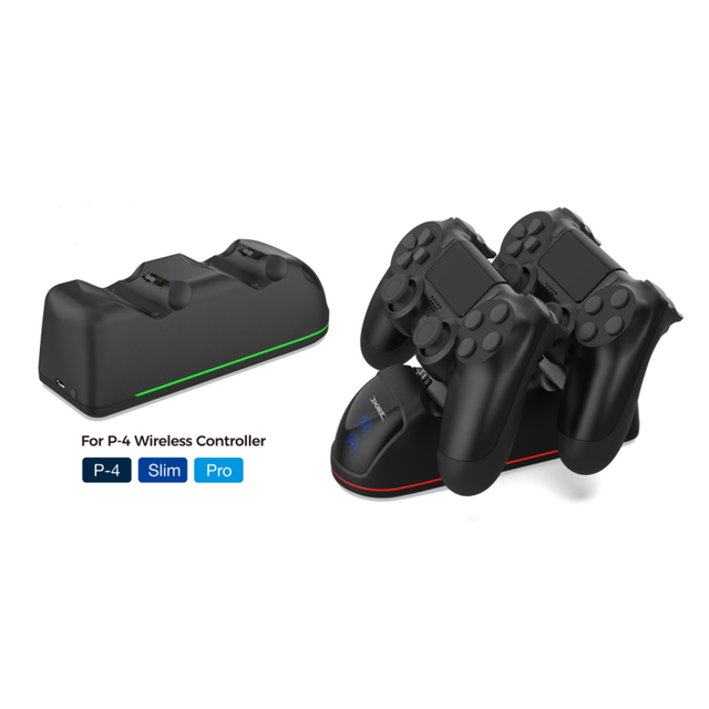 Dual USB Charging Stand Dock with Fast Charging for PS4 Controller Joypad TP4-889C Game Accessories