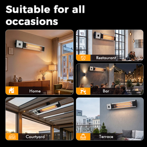 <span class=keywords><strong>Calefactor</strong></span> <span class=keywords><strong>de</strong></span> Patio Eléctrico Infrarrojo <span class=keywords><strong>de</strong></span> Fibra <span class=keywords><strong>de</strong></span> Carbono <span class=keywords><strong>de</strong></span> Alta Calidad, Impermeable IP65, con Control Remoto para Montaje en Techo o Pared - Product Image 6