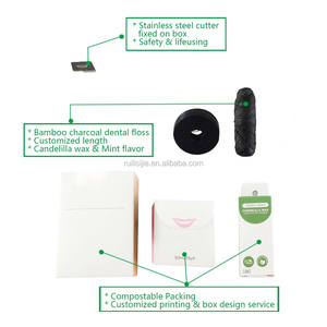 Ağız bakımı bambu kömür ipi araçları kişiselleştirilmiş diş ipi kağit kutu ambalaj - Product Image 3