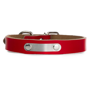 Collar de piel holesale para perro, etiqueta gruesa para grabar - Product Image 2