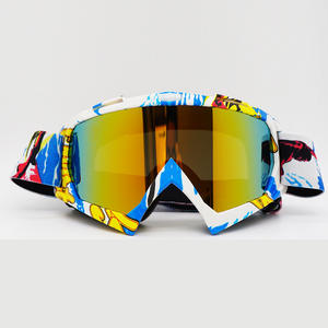 Equipo de Caballero de moda hombres mujeres <span class=keywords><strong>Motocross</strong></span> <span class=keywords><strong>gafas</strong></span> casco al aire libre Anti UV a prueba de viento PC marco <span class=keywords><strong>gafas</strong></span> verde blanco rojo - Product Image 3