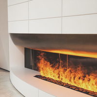 Chimenea Eléctrica de Vapor de Agua de Alta Calidad de 2500 mm de Largo con Atomización 3D y Control Remoto