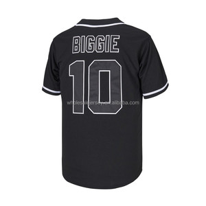 Vêtements pour hommes cousus en gros, style Bad Boys # 10 maillots de baseball Biggie S-3XL - Product Image 4