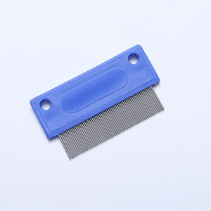 Peigne à dents fines pour animaux de compagnie, en acier inoxydable, démêlant, pour toilettage des chiens et des chats, antistatique, élimination des puces - Product Image 2