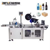Etiqueteuse de pagination Machine à étiquettes de surface de sachet Doypack de sachets préfabriqués Machine à coller d'autocollants d'étiquettes plates avec codage par lots