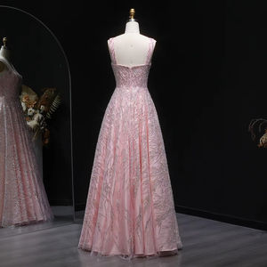 ชุดราตรีสีชมพูหรูหรา Jancember LSZ702 ประดับเลื่อมทรงเอไลน์ ชุดออกงานพรอมวิบวับ สำหรับงานเลี้ยงหรือพิธีการ - Product Image 3