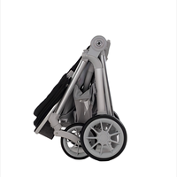 YOUBEI Premium 3 en 1 Poussette pour bébé - Berceau pliable Réversible Pliage à une main Suspension fluide Poussette légère pour nouveau-né