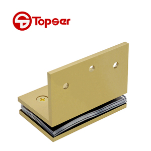 Wall Mount 90 độ cửa kính cố định kẹp <span class=keywords><strong>Bracket</strong></span> phù hợp phòng tắm Màn hình pivot bản lề - Product Image 3