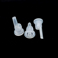 Réducteur d'orifice en plastique pour bouteille en verre, embout de 18 mm, queue longue, bouchon intérieur, compte-gouttes