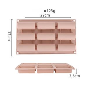Stampo in Silicone per <span class=keywords><strong>Mini</strong></span> Toast Facile da Usare Ecologico Riutilizzabile per Cioccolato Semi-Circolare Cilindrico Pasticceria Utensili da Forno in Sacchetto OPP - Product Image 2