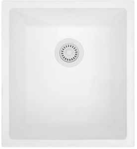 Évier moderne en <span class=keywords><strong>granit</strong></span> composite à cuvette unique, évier de comptoir carré en quartz Évier de cuisine en quartz - Product Image 1