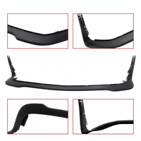 Spoiler avant texturé noir en plastique PP durable pour Dodge Challenger Hellcat 2015-2023, style agressif
