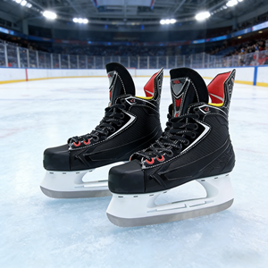 Patins à glace professionnels de haute qualité, lame en acier résistante à l'usure, patins à glace pour juniors et adultes, pour le hockey de compétition - Product Image 6