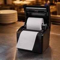 Rouleau de papier thermique blanc haute qualité 80x80mm 57x50mm Impression noire claire pour machine de point de vente Reçu de caisse Simple couche