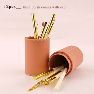 Ensemble de pinceaux pour nail art à marque privée, poils synthétiques doux, pour liner, gel, poudre acrylique, peinture 3D - Product Image 3