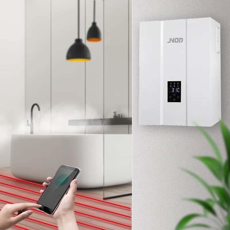 JNOD Manufacturer Smart Control Home Heating System Electric Combi Boilers for Instant DHW and Floor Heating