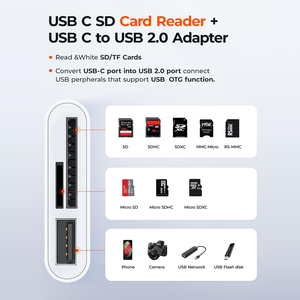 Adaptador de <span class=keywords><strong>Tarjeta</strong></span> USB 3.0 para América, <span class=keywords><strong>Tarjeta</strong></span> de <span class=keywords><strong>Memoria</strong></span> para Teléfono Móvil y Cámara con Ranura para <span class=keywords><strong>Tarjeta</strong></span> USB TF - Product Image 4