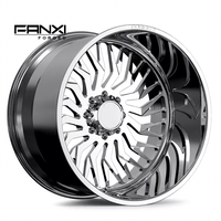 Ensemble de 4 jantes en alliage forgé concaves neuves 22x12 22x14 24x14 8x6.5 (8x165.1) 8x170 6x135 pour Ram 2500 Ford F250 Tacoma Tundra