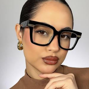 2026 thời trang vuông khung kính mắt phụ nữ Eyewear rõ ràng lens lasses men Eyewear kính hợp thời trang - Product Image 1