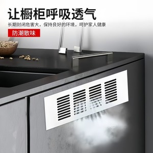 Grille de ventilation d'armoire Xinjunye en alliage d'aluminium, plaque de dissipation de chaleur rectangulaire en maille pour cuisinière à gaz - Product Image 3
