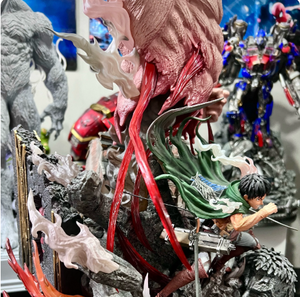 Statua GK di Eren Jaeger da L'Attacco dei Giganti per Collezionisti di Anime, 73cm in Resina, Edizione Limitata con Spada in Lega e Teste Intercambiabili - Product Image 4