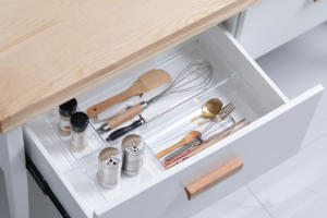 7 Buah Laci Meja Organizer Set Kamar Mandi Laci Baki Pembagi Tempat Penyimpanan Serbaguna Wadah Plastik Lemari Peralatan Dapur - Product Image 3