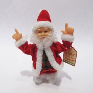 Santa Claus Eléctrico de Peluche Rojo Hecho a Mano de 60 cm, Clásico, Canta y Baila, Decoración Navideña - Product Image 6