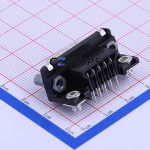 5747840-6 D-Sub/VGA Connector Bent Lead Through Hole Connector Male 9P Right Angle Insert 2 - Product Image 2