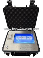 Analyseur de pureté de l'huile HOPU, compteur de particules d'huile portable, test NAS ISO