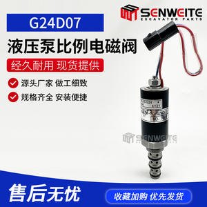 Válvula Solenoide Proporcional Senwitt G24D07 de 1/2 Pulgada, 315 Bar, 60 L/min para Bomba Hidráulica de Excavadora - Product Image 2